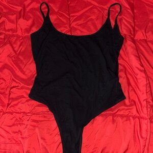 Sleek Black Women's Bodysuit